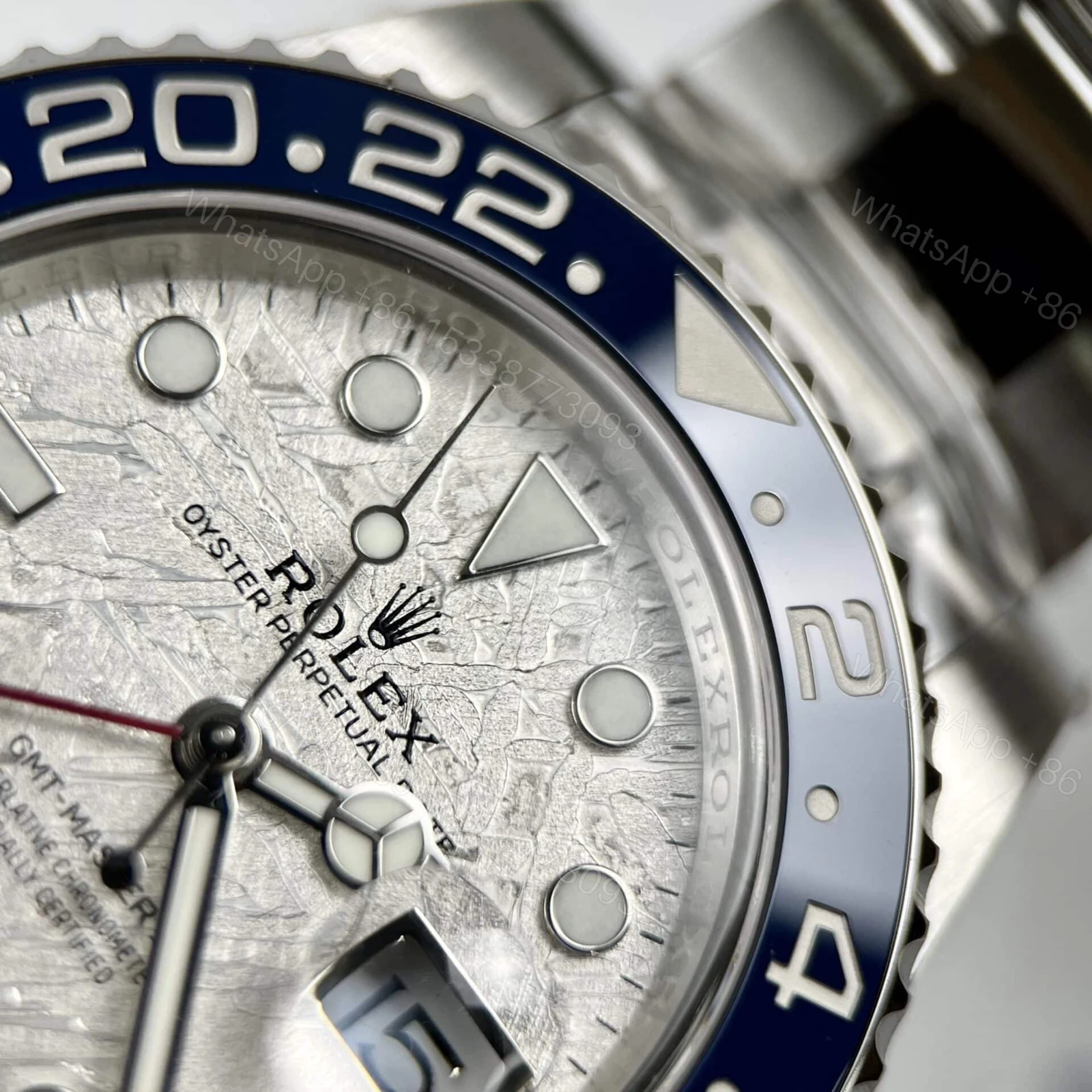 View 6 of Superclone Rolex GMT-Master II Meteorite Dial 126719BLRO “Superman” Oyster