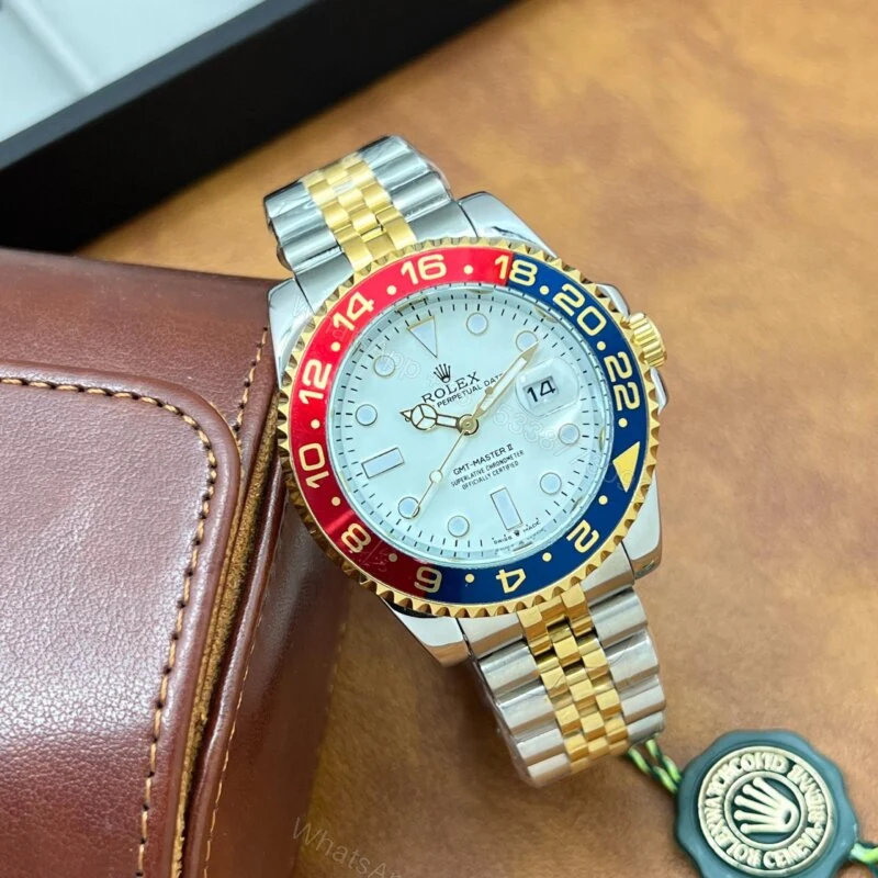 Rolex Datejust Dual-Tone Blue Red Bezel 40mm Automatic — view 1