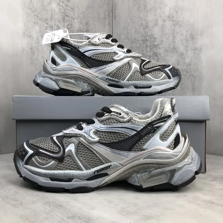 View 4 of Chunky Tech-Driven Luxe High-Tops with Metallic Accents