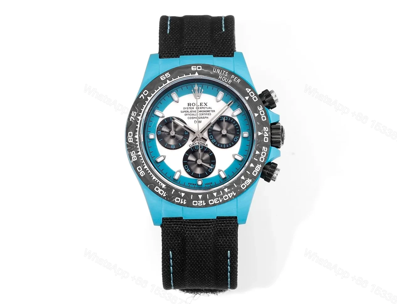 Clean Factory TW Rolex Daytona Carbon Fiber Blue Watch — view 1