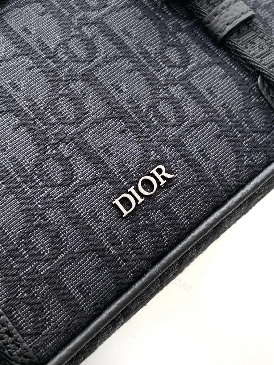View 6 of Dark Monochrome Compact Messenger with Signature Detailing
