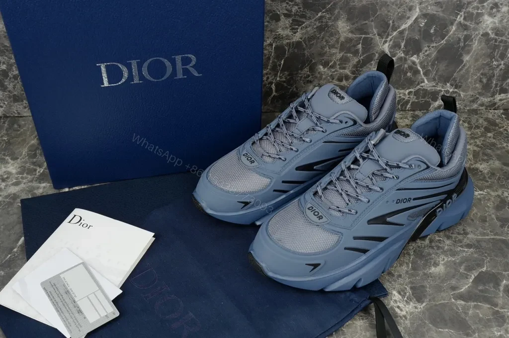 View 5 of Blue-Quarry Luxe Sneaker: Modern Comfort & Dior Detail (60)