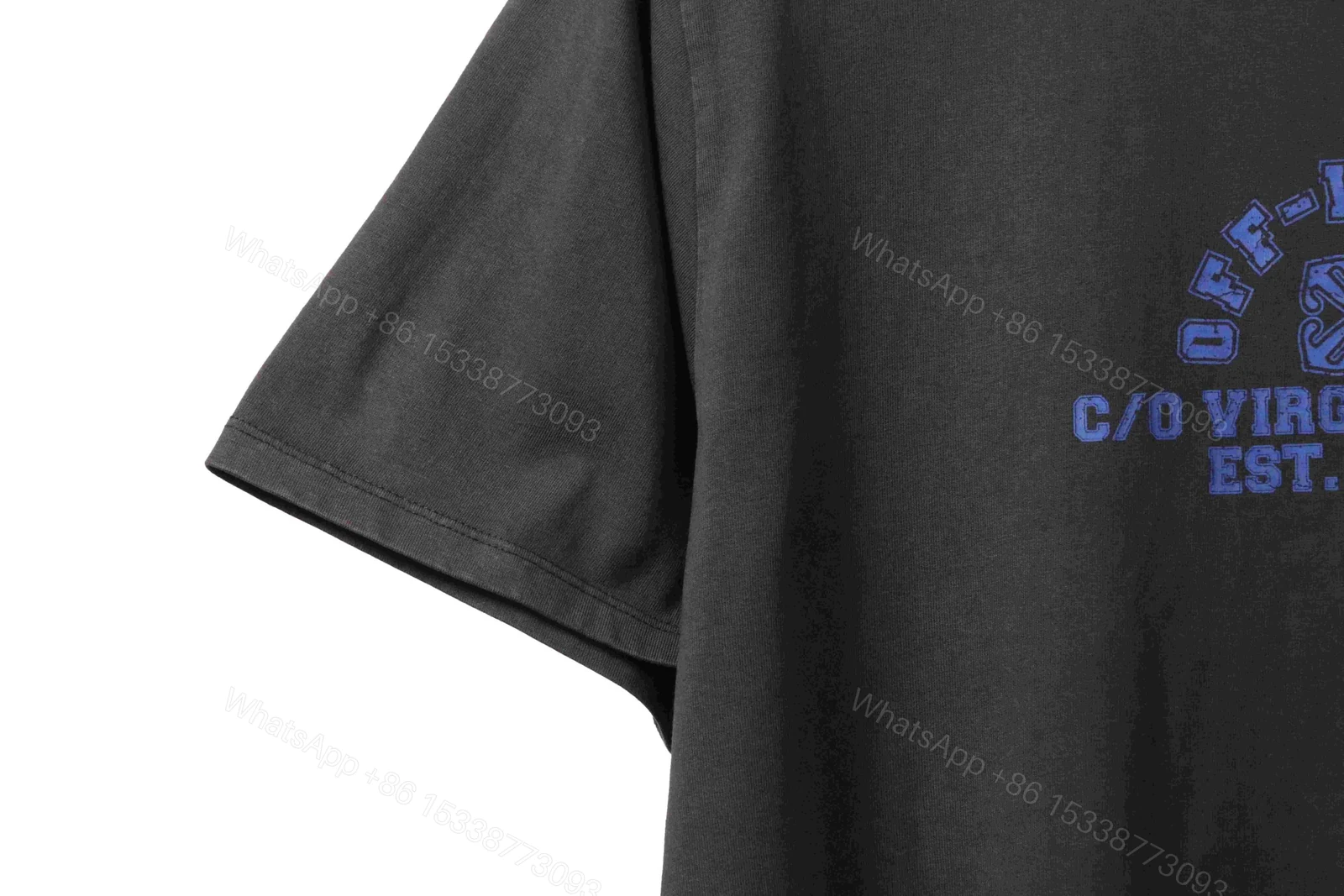 View 7 of Off-White C/O Virgil Abloh Crackled Print T-Shirt