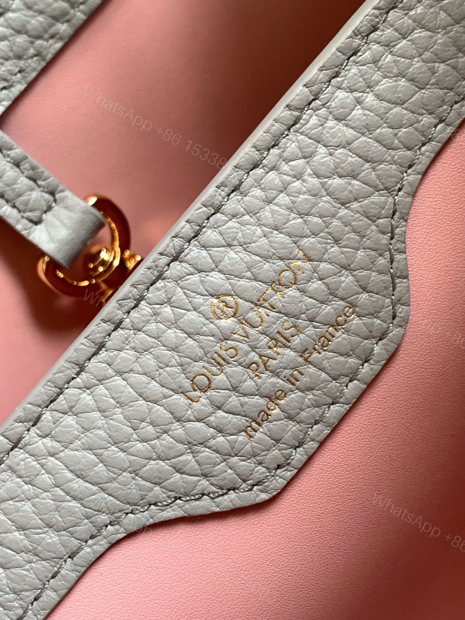 View 7 of Louis Vuitton LV Capucines BB Like Auth Woman’s Grey Blue Handbags 27x18x9cm