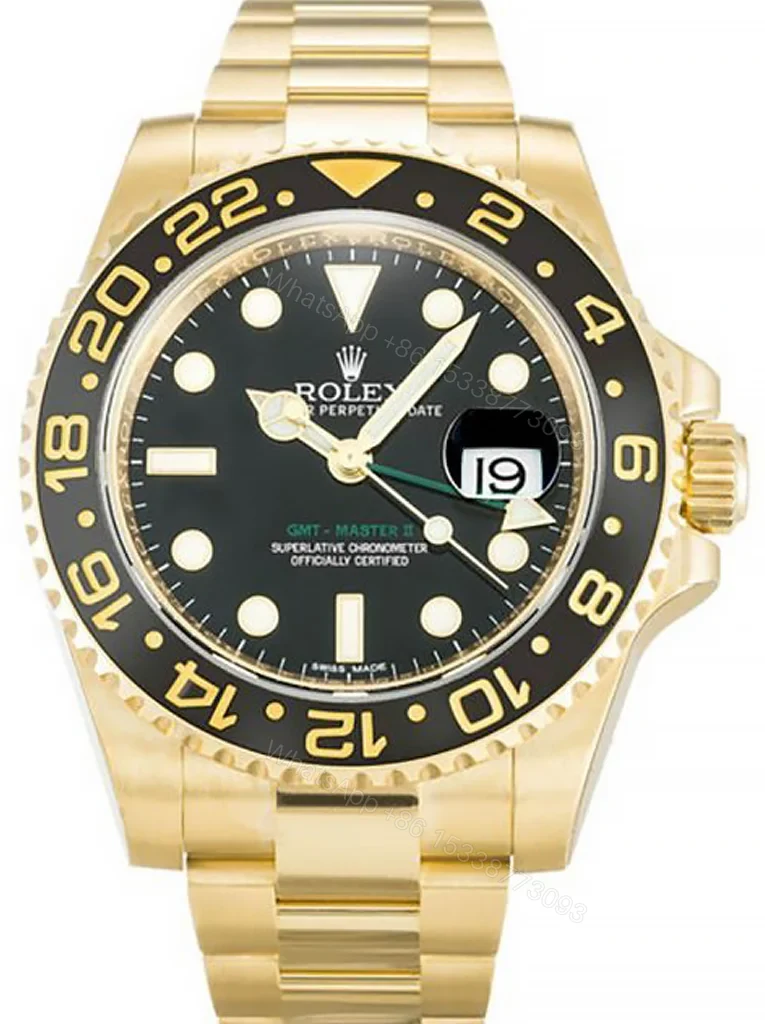 Replica Rolex GMT-Master II Black Dial 116718 — view 1