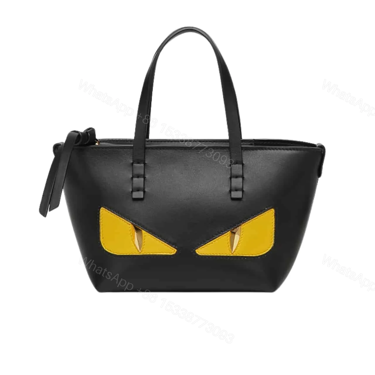 FENDI ROLL LUNAR NEW YEAR MINI BAG BLACK 17CM 8BS096ATXUF1QIO — view 1