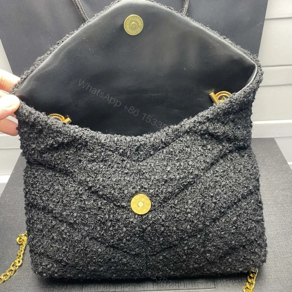 View 7 of Saint Laurent Small Loulou Boucle Bag Black 23Cm