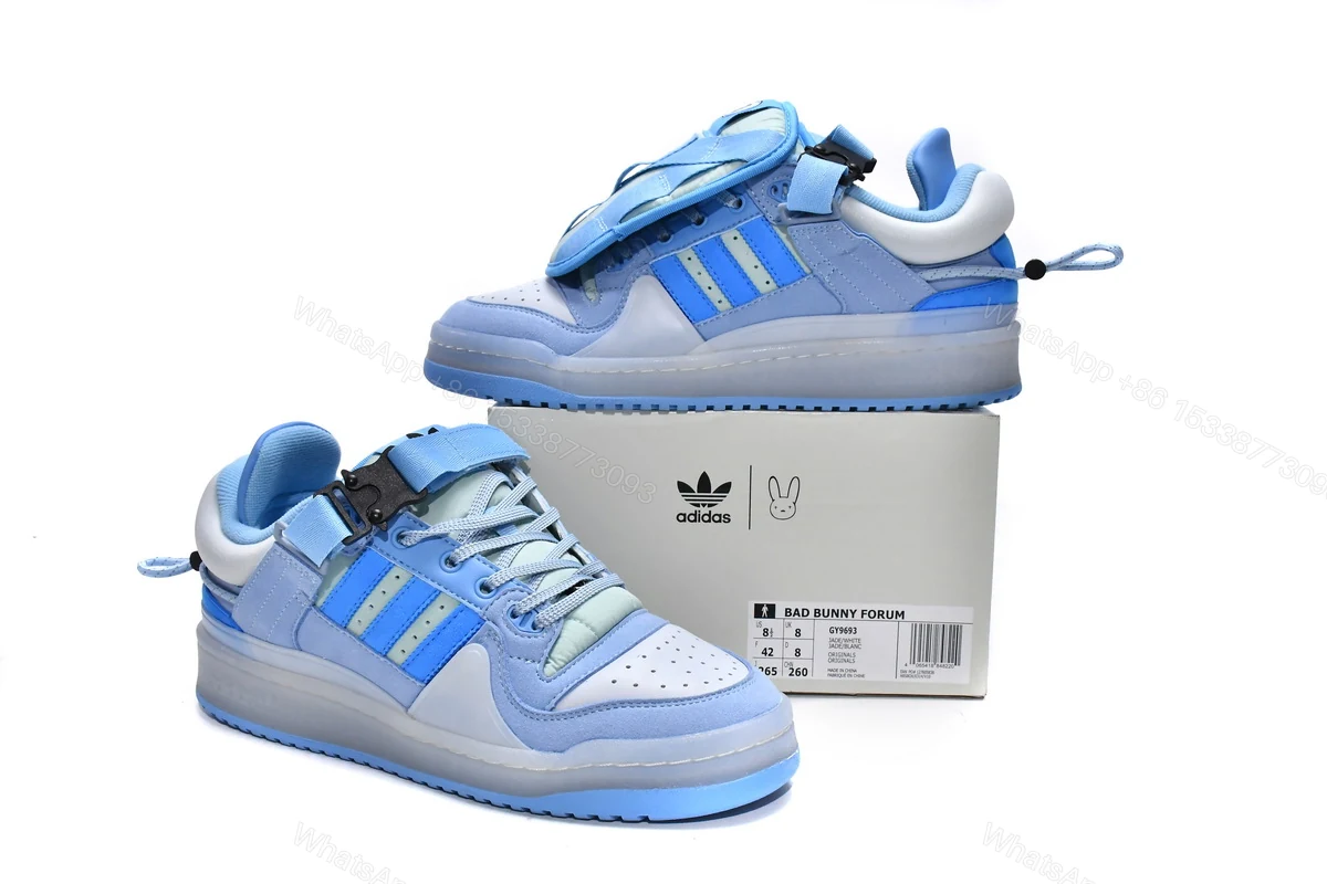 View 2 of adidas Forum Buckle Low Bad Bunny Blue Tint GY9693