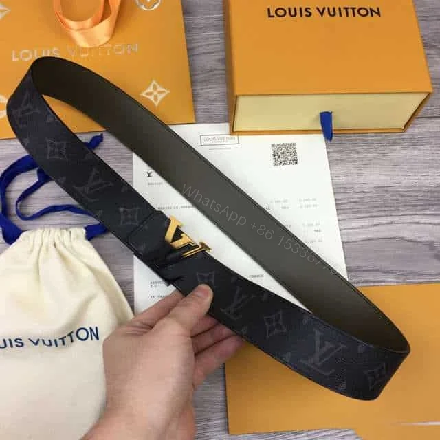 View 8 of LOUIS VUITTON INITIALES 40MM REVERSIBLE MONOGRAM CANVAS BELT – B93