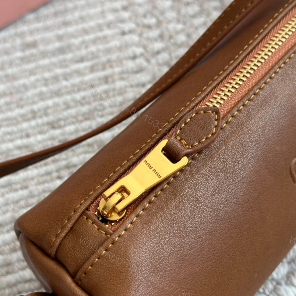 View 5 of MIUMIU NAPPA POUCH OAK 22CM