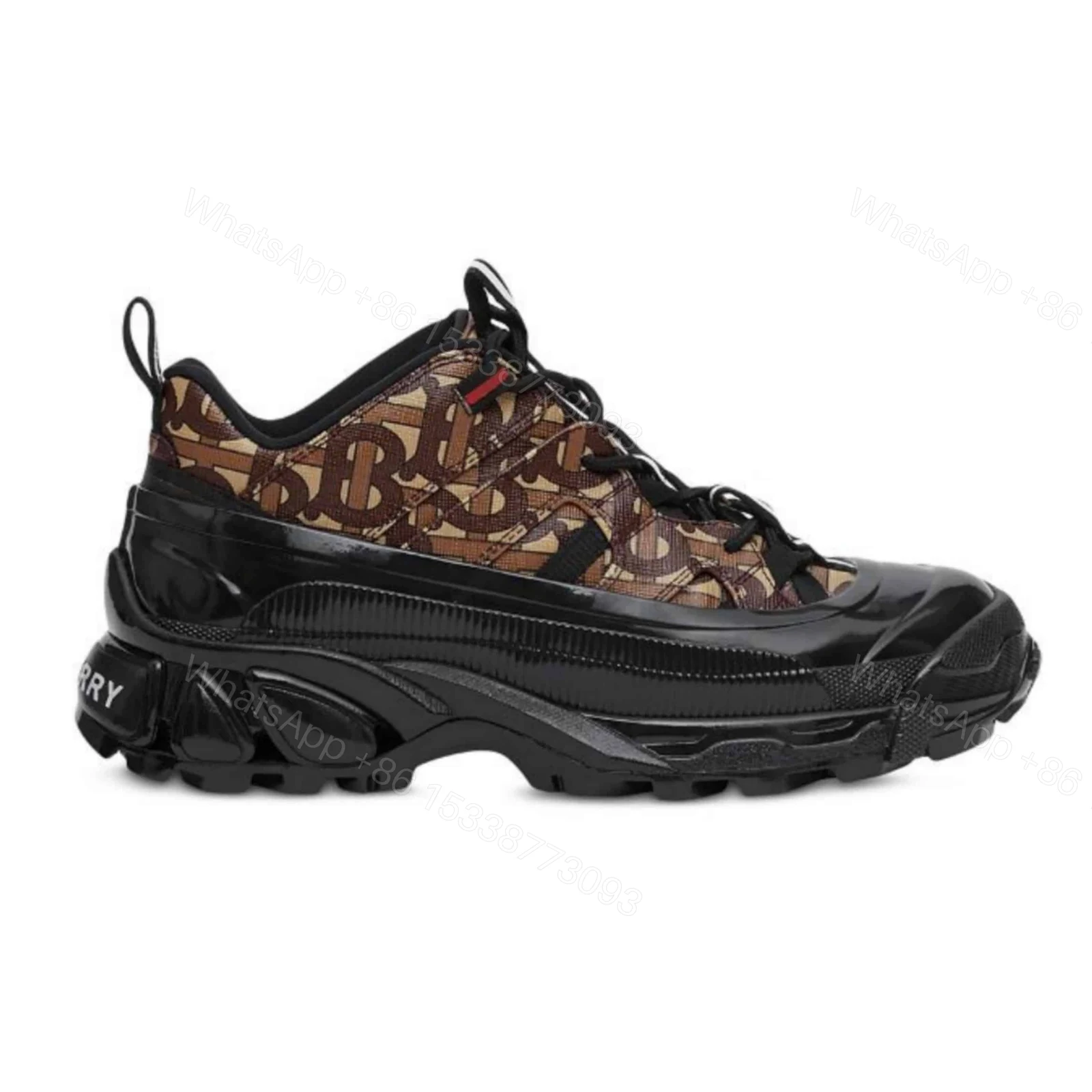 BURBERRY MONOGRAM PRINT ARTHUR SNEAKERS – BBR033 — view 1