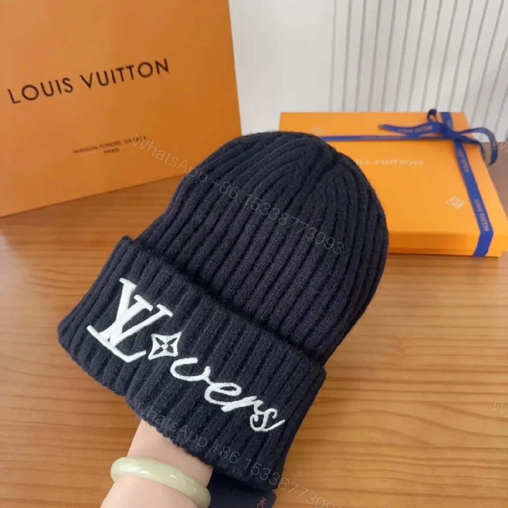 View 6 of Chic Knit Beanie with Logo Emblem – Premium Warmth Cap