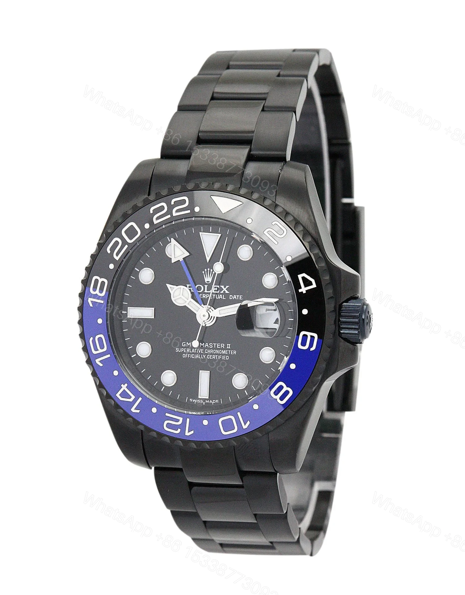 View 2 of Replica Rolex GMT Master Black Dial 176200
