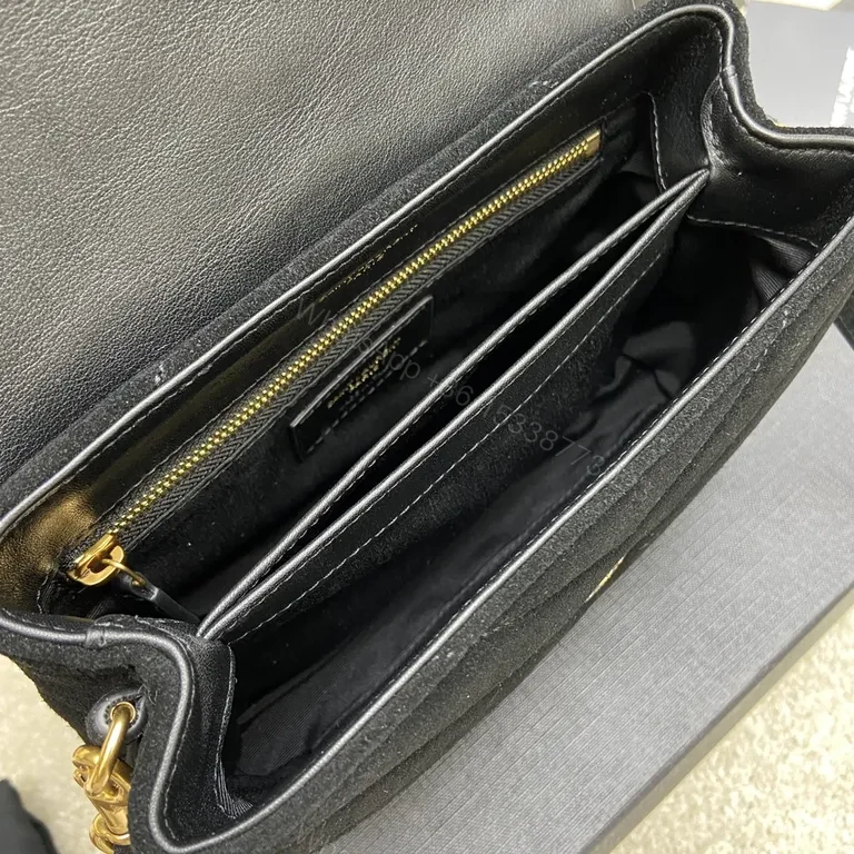 View 4 of Velvet Gold-YSL Crossbody: Structured Luxury Bag