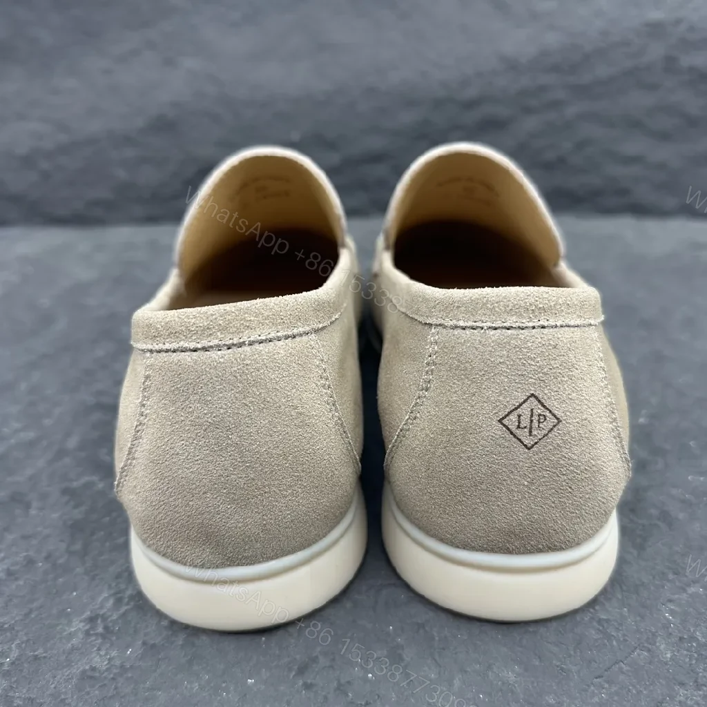 View 6 of Neutral Suede Slip-On Loafers: Supreme Comfort
