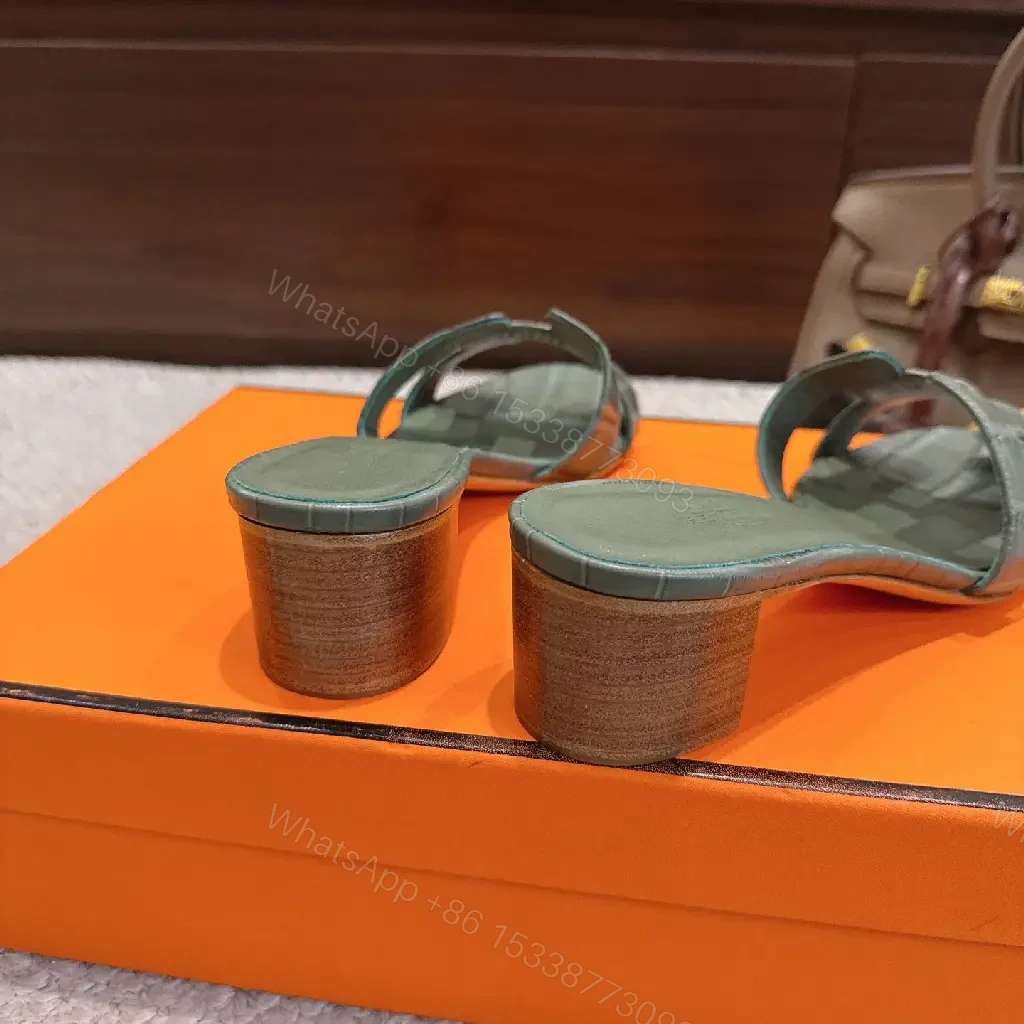View 7 of Lux Textured Leather Slides: Premium Comfort Footwear