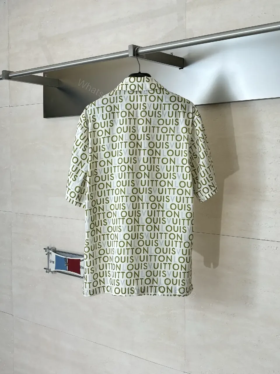 View 2 of Monogram Print Shirt Jacket: Lightweight, Polished, Versatile