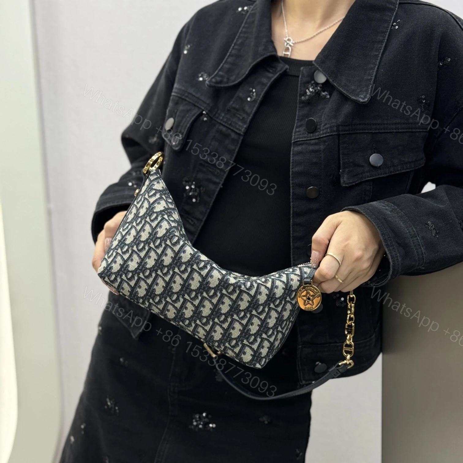 View 20 of 高仿Dior*Star系列S3202M928鏈條單肩腋下包印花免檢版