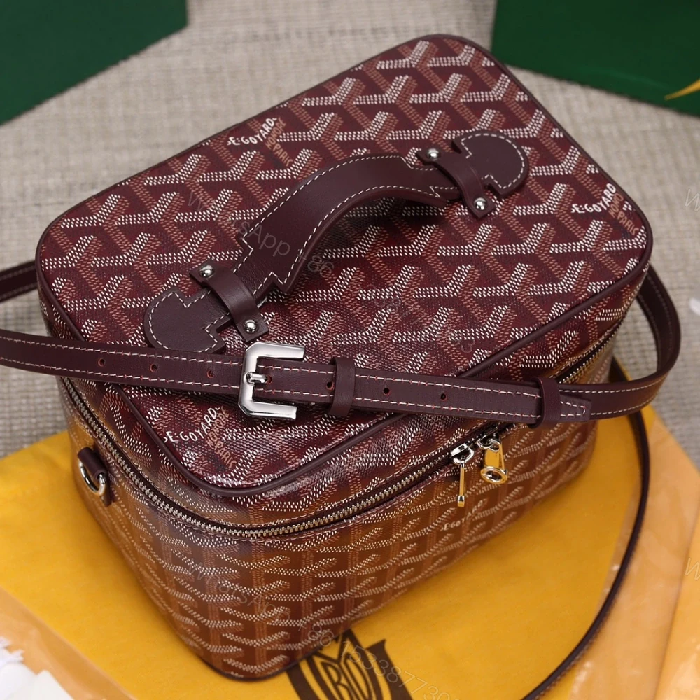 View 6 of 高仿Goyard*Muse系列MUSEVA3單價盒子包朱紅免檢版