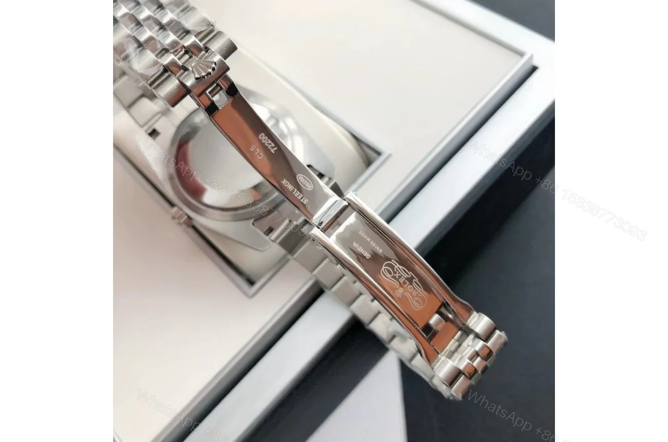 View 6 of Replica Rolex Datejust SS/SS Jub Grey/Rmn 36/28 mm