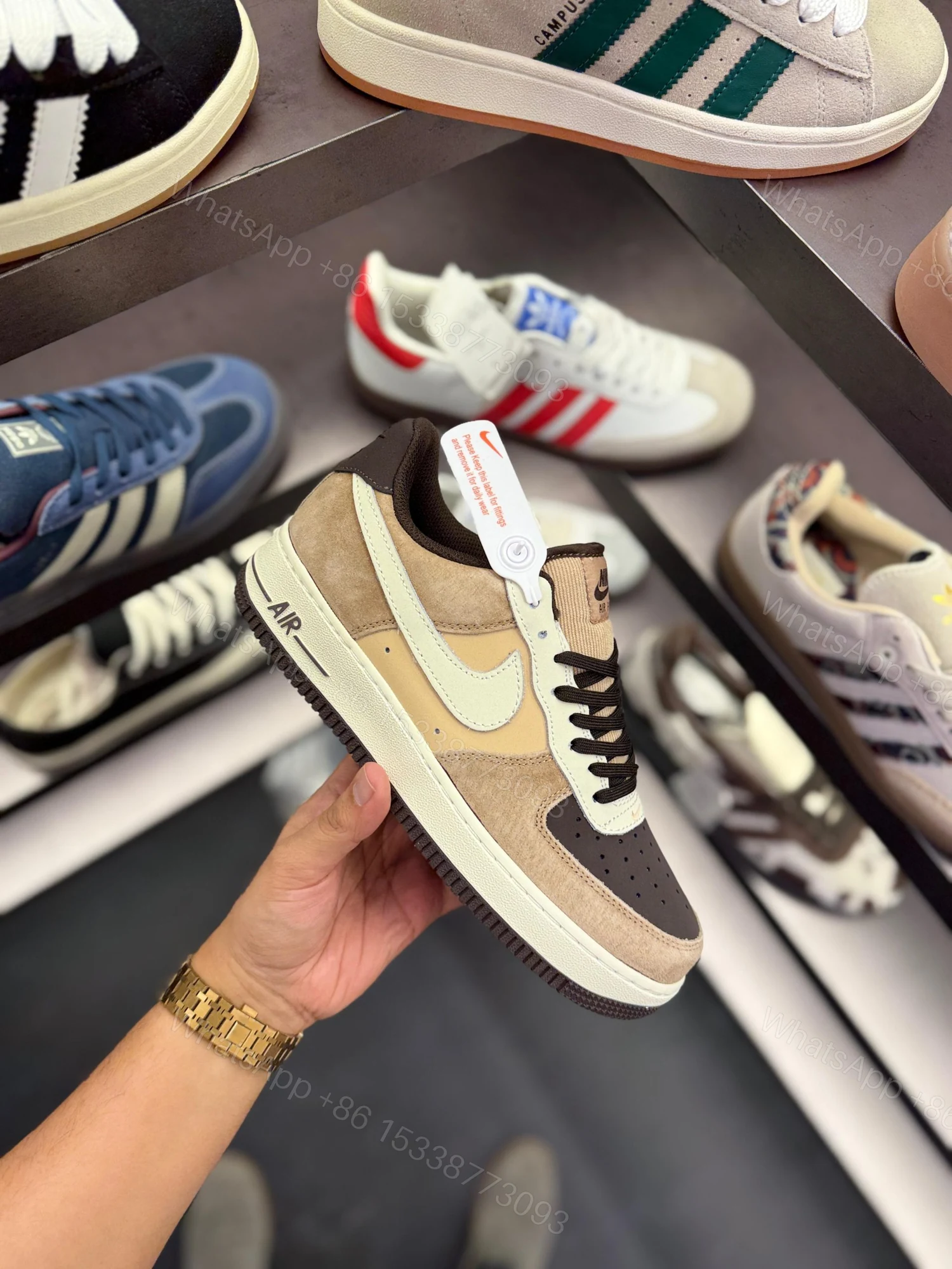 View 4 of First Copy Nike Air Force 1 Hemp Coconut Milk – Premium Imported Street Sneakers