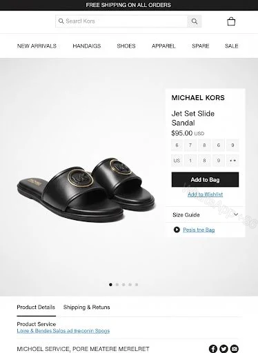 View 6 of FIRST COPY MICHAEL KORS FLATS FOR WOMEN