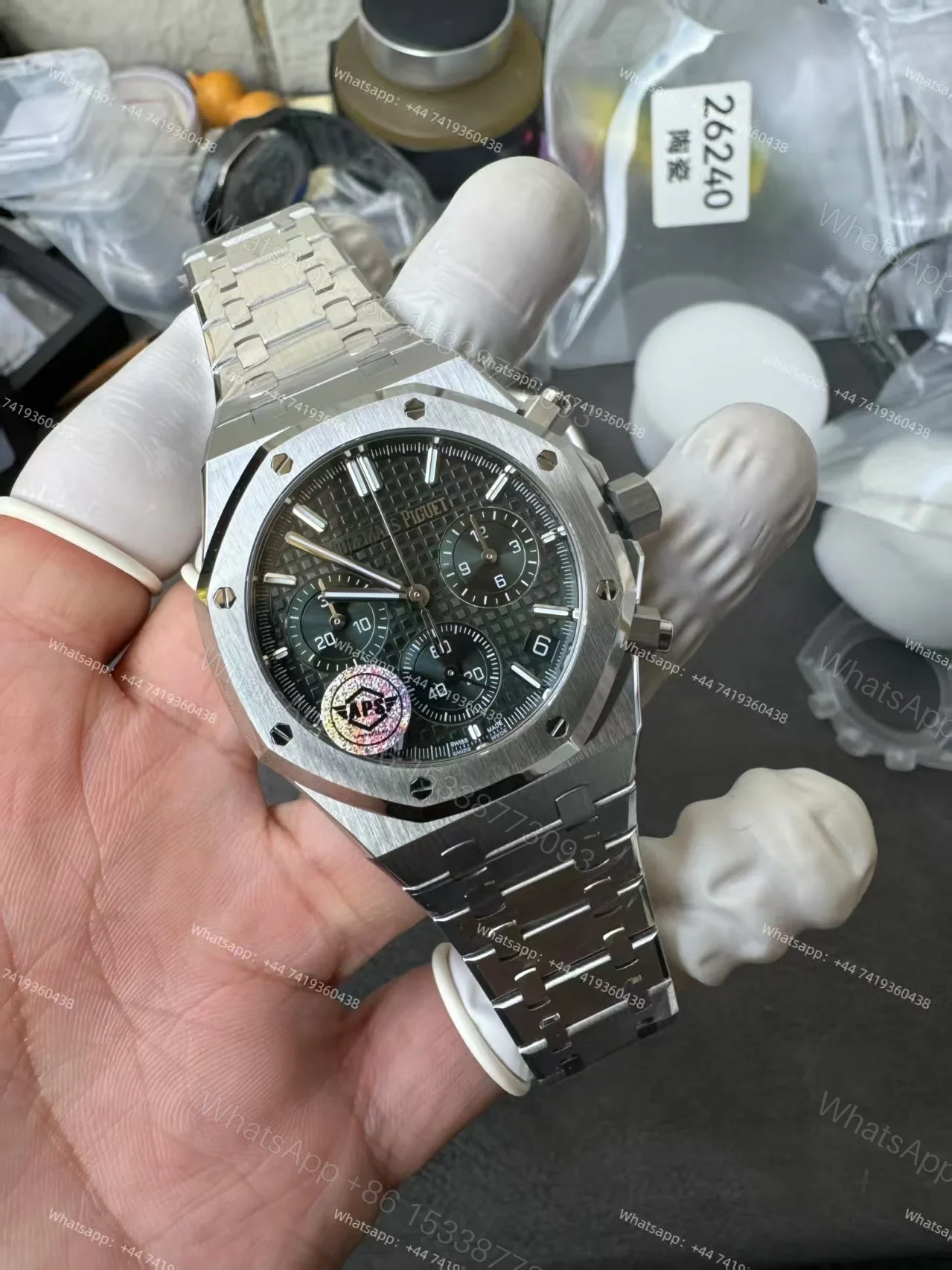 View 8 of Audemars Piguet Royal Oak Chronograph 26240 Series Selfwinding Chronograph Best Super Clone
