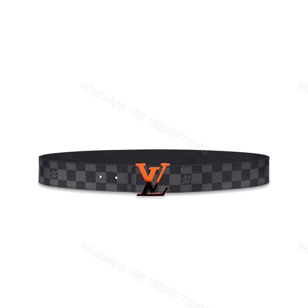 LOUIS VUITTON INITIALES 40MM REVERSIBLE DAMIER GRAPHITE CANVAS BELT – B94 — view 1