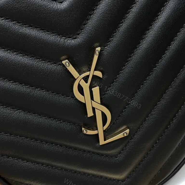 View 6 of Chic Quilted Round Crossbody Bag â€“ YSL Accent, Luxe