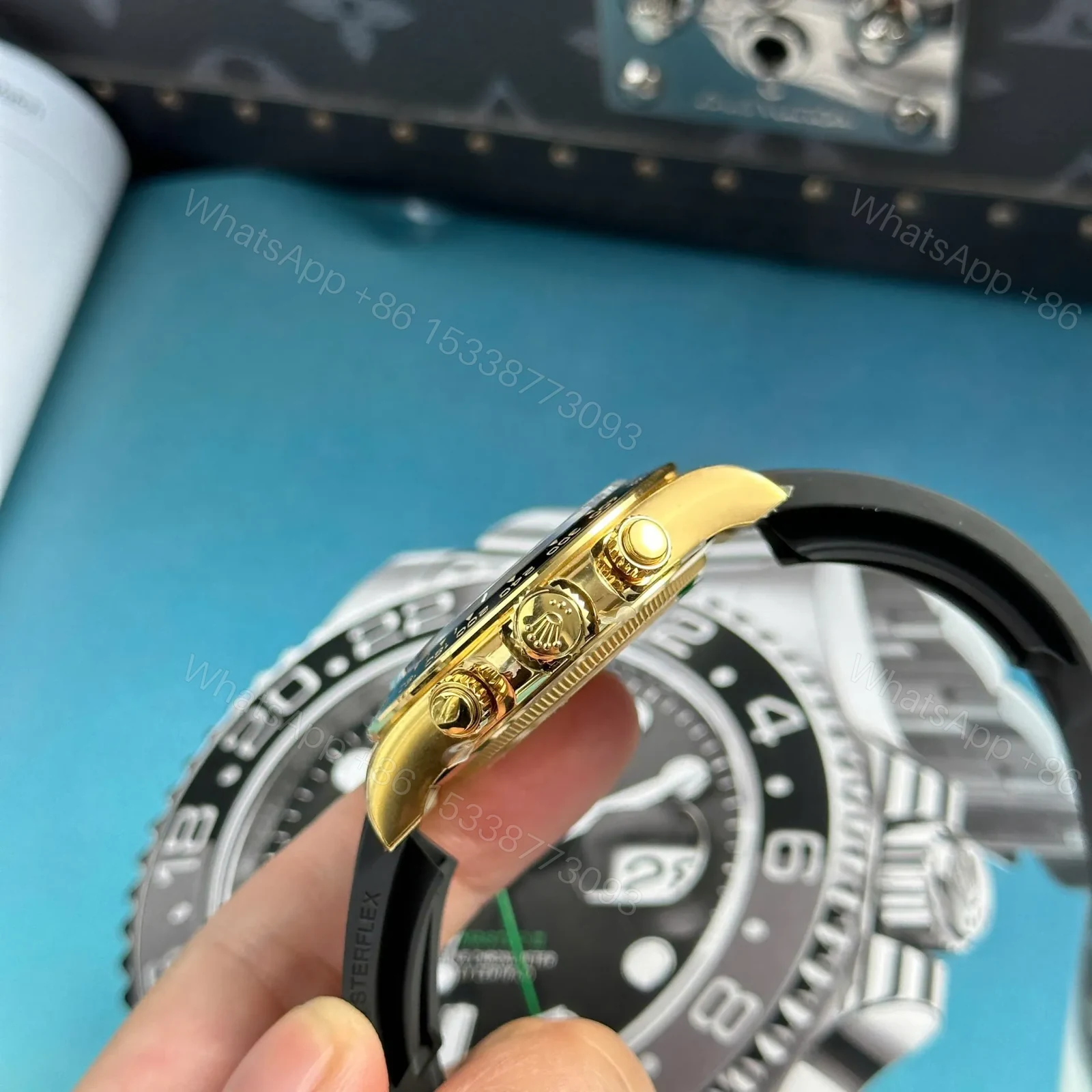 View 9 of Superclone Rolex Daytona 126518LN Turquoise Dial “Alcaraz”