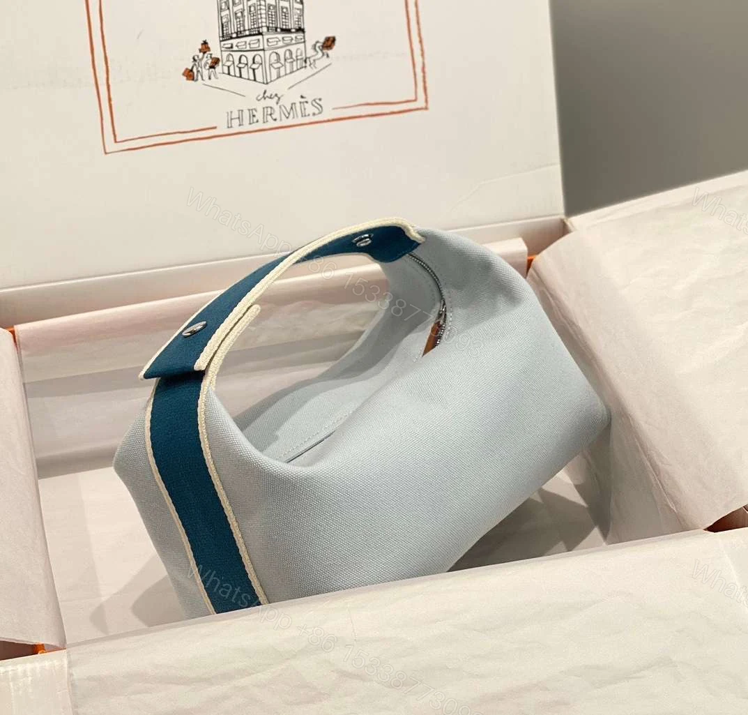 View 2 of Hermes Bride A Brac PM Woman’s Clutch Bag Blue Handbags 12x20x10cm