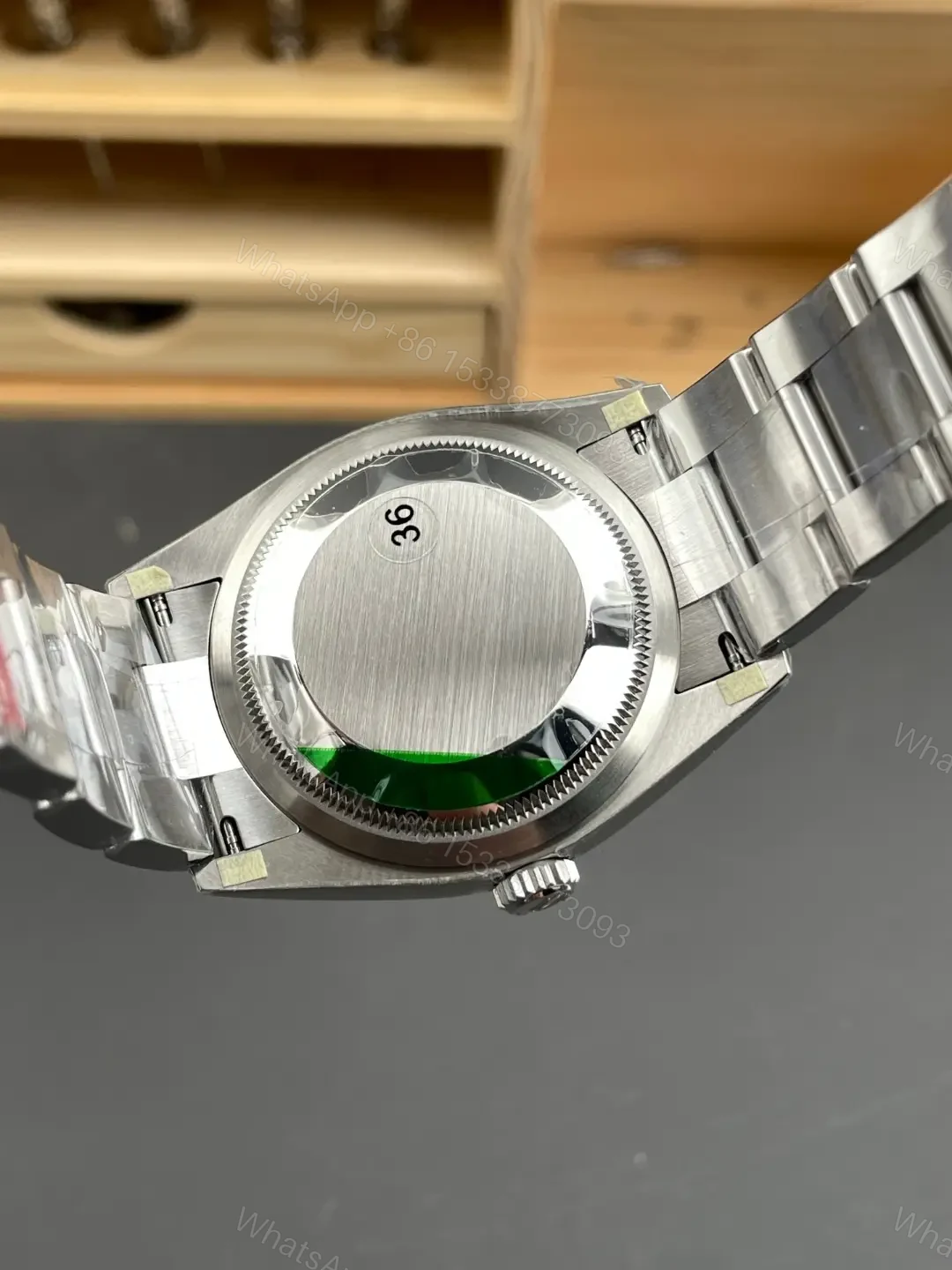View 5 of Rolex Oyster Perpetual 36 Stainless Steel Turquoise 126000-0006