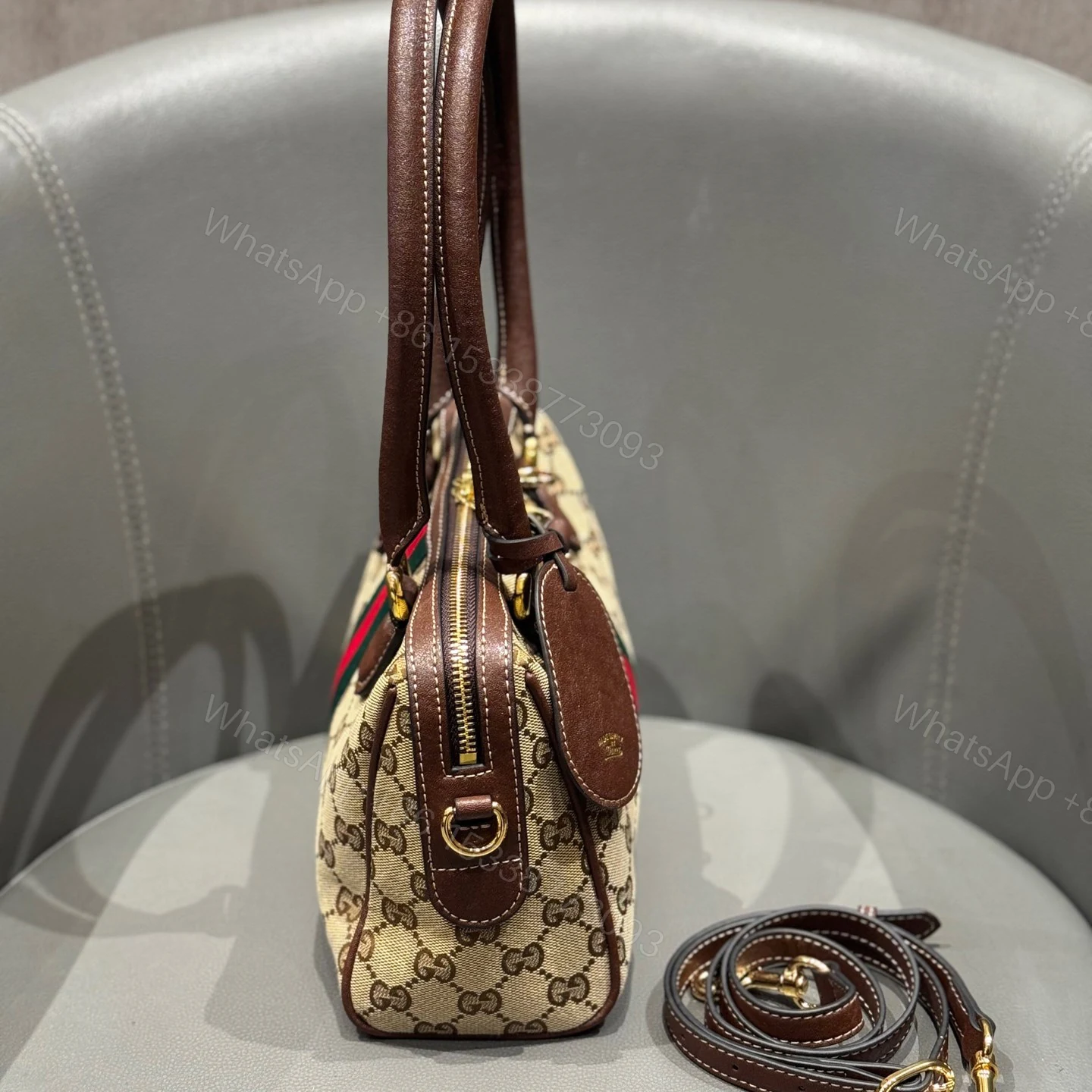 View 4 of Gucci Borsetto bowling bag medium