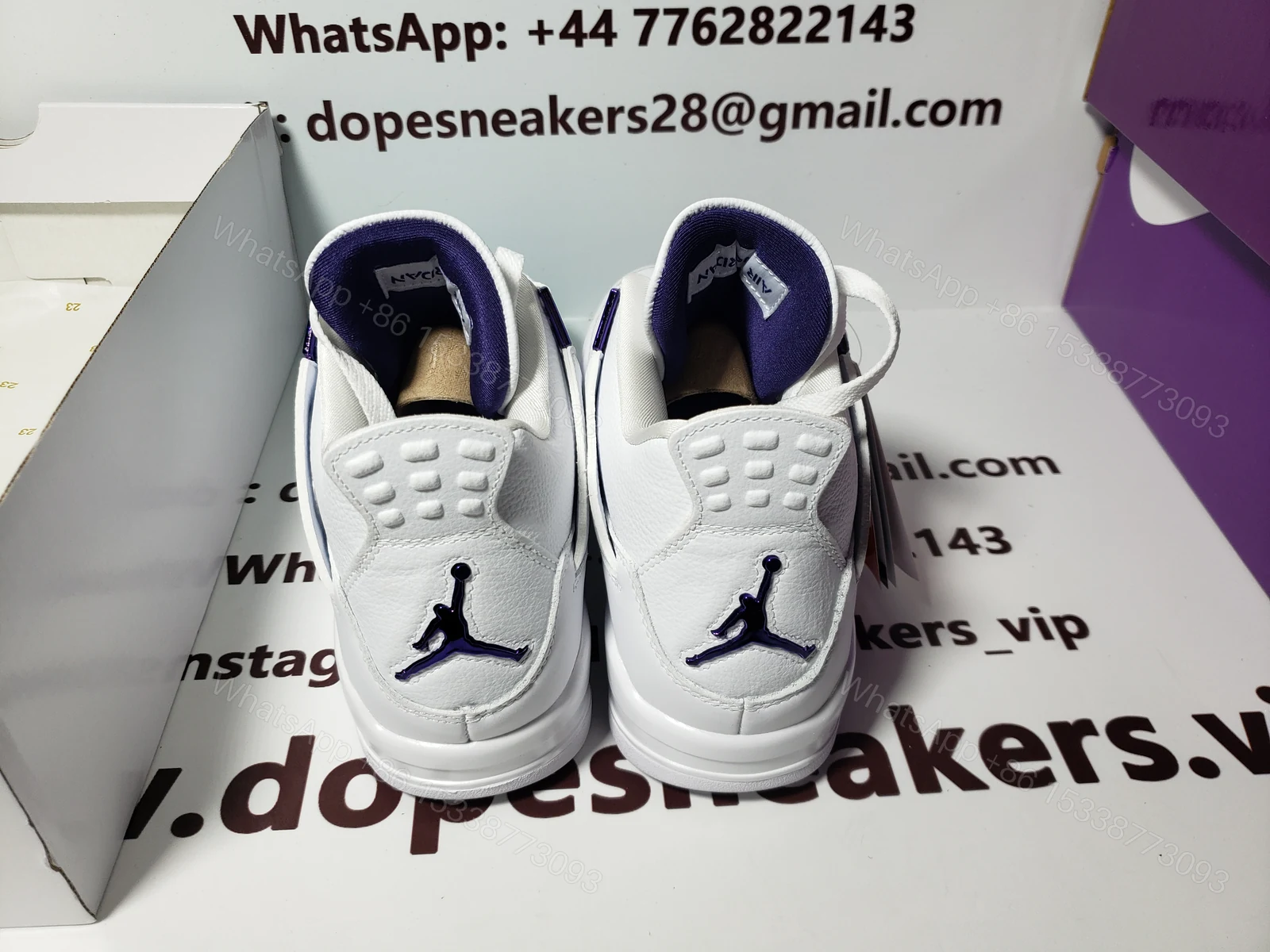 View 2 of Air Jordan 4 Retro Purple Metallic CT8527-115 (Top Quality)