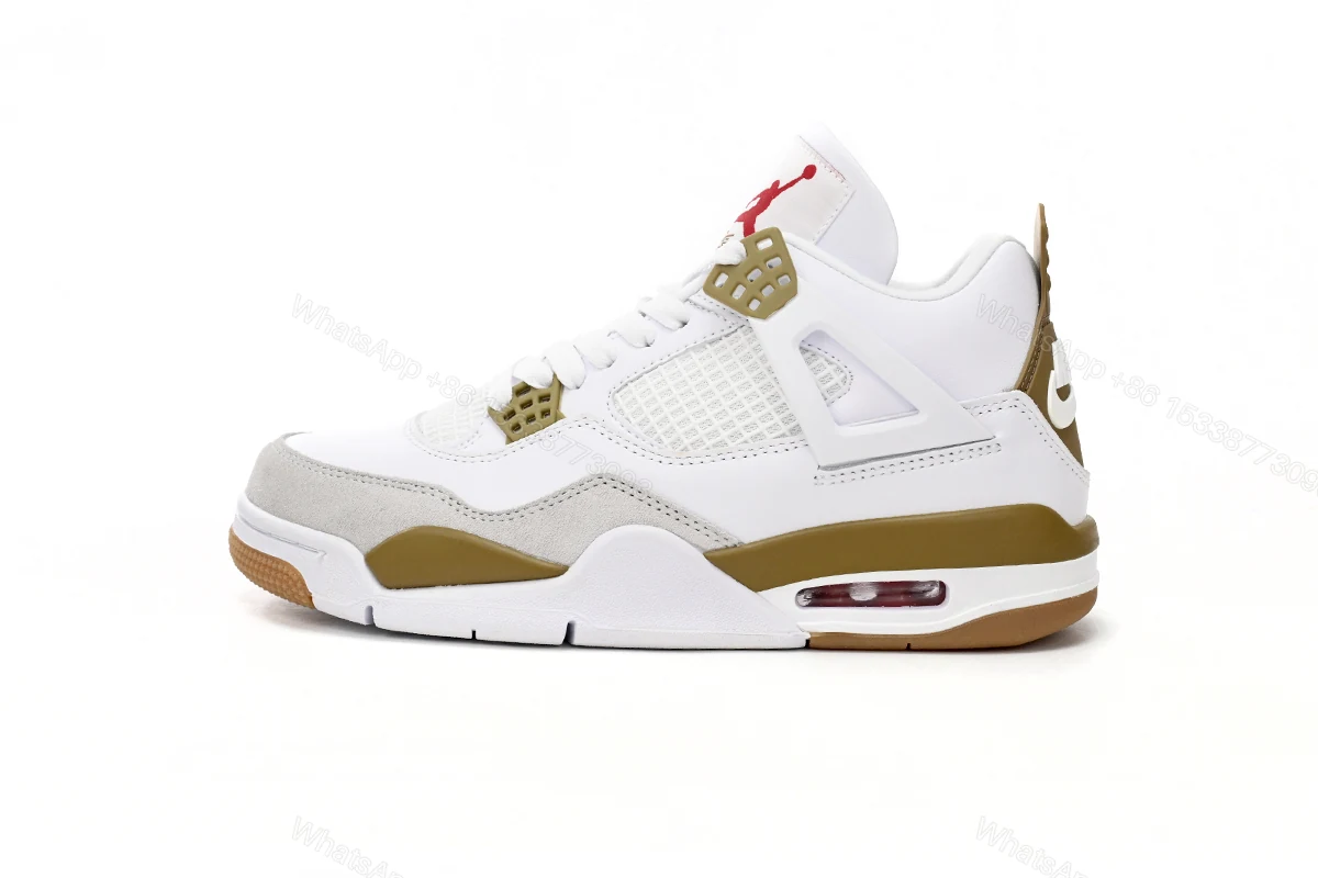 View 10 of Nike SB x Air Jordan 4 White Brown DR5415-120 (Top Quality)
