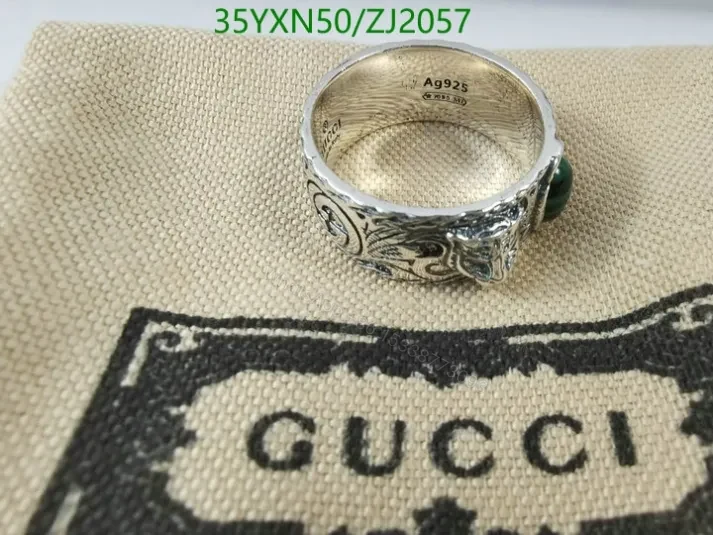 View 3 of Gucci Garden Ring Knockoff ZJ20572 Mirror Design