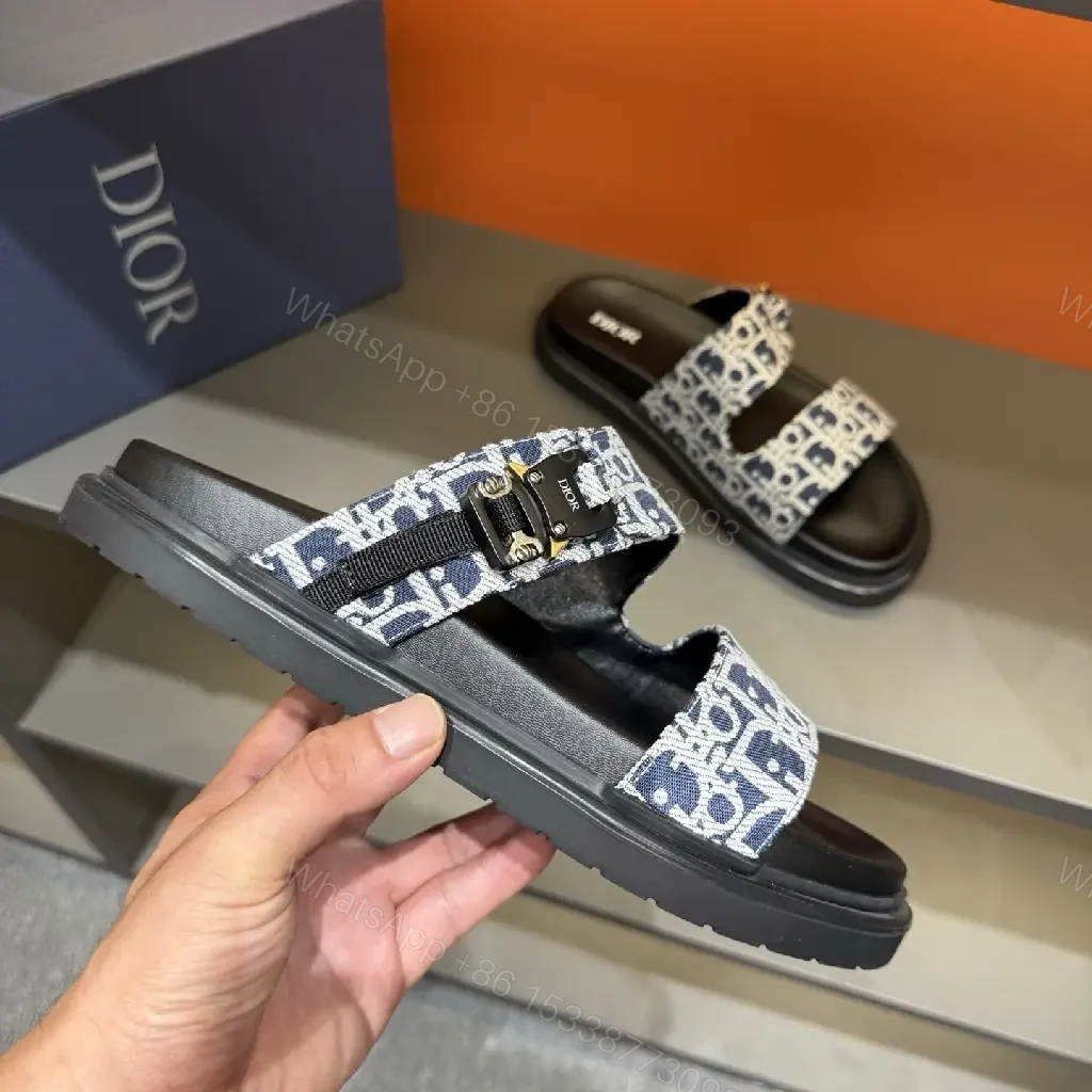 View 5 of Jacquard Slide Sandals: Modern Luxury, Cushioned Comfort