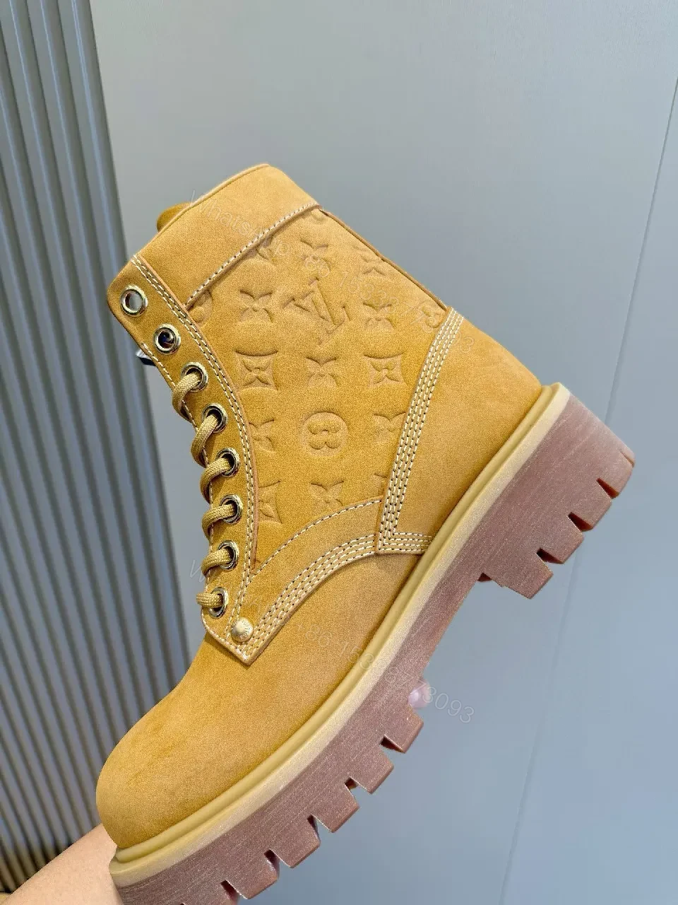 View 3 of Textured Leather Boots: Rugged Comfort, All-Day Style