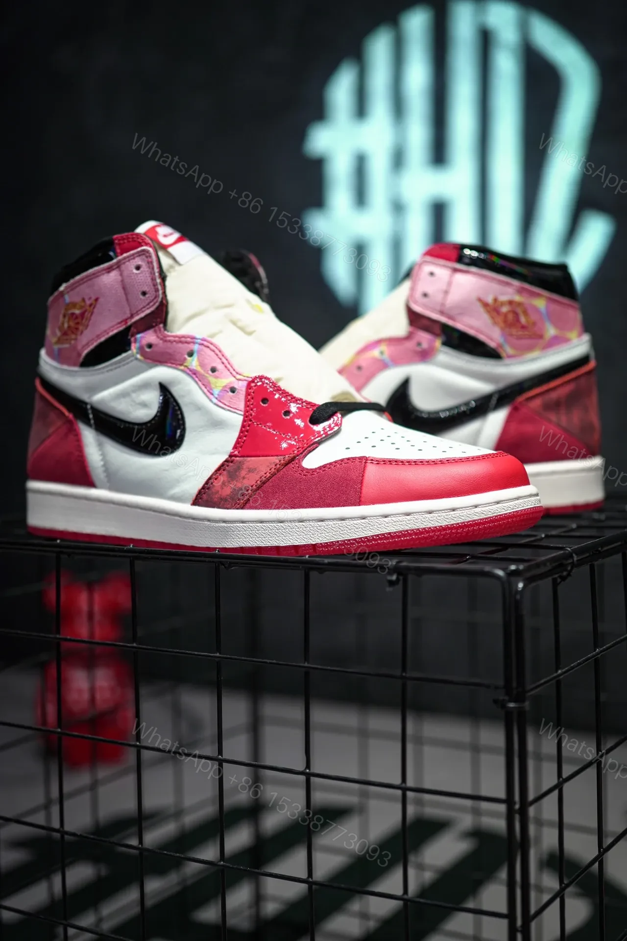 View 2 of Jordan 1 Retro High Spider-Man Next Chapter Reps