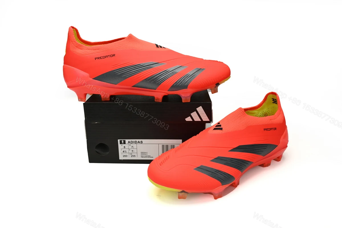 Adidas Predator Mutator 20.1 Low Black Red IG7712 (Laceless) — view 2