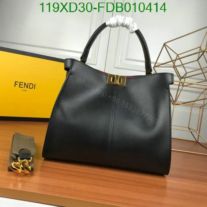 View 2 of Fendi Peekaboo X Lite Oversized Handbag KN55478