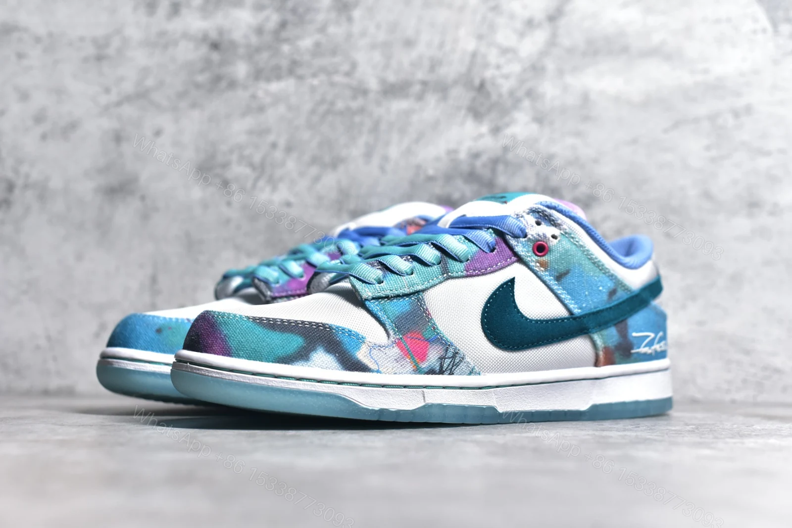 View 2 of Futura Laboratories x Nike SB Dunk Low Replica