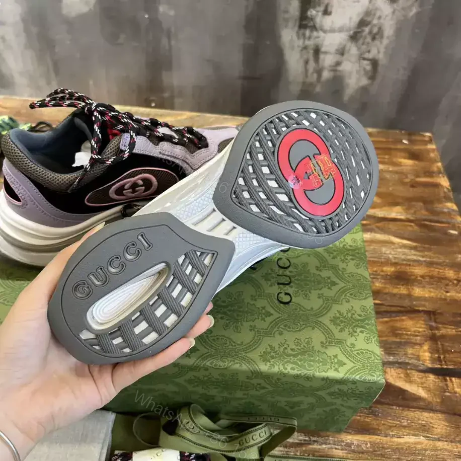 View 4 of GUCCI RUN TRAINER SNEAKERS IN LILAC – GC164