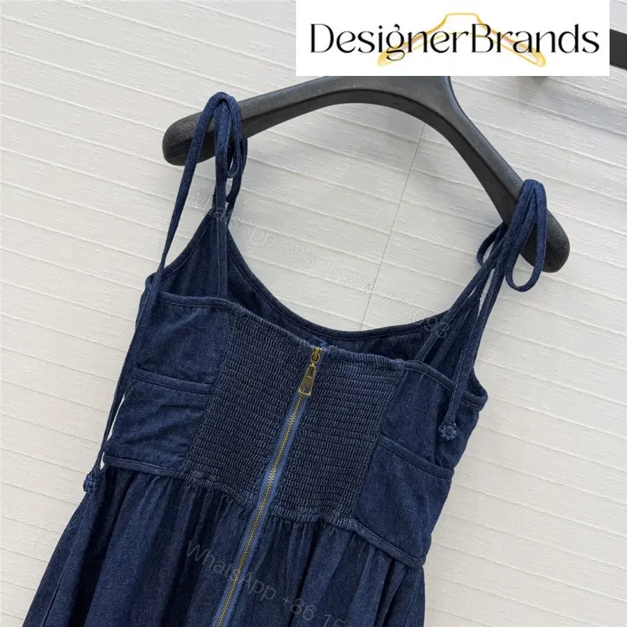 View 9 of Zimmermann Mahon Broderie Anglaise Denim Midi Dress