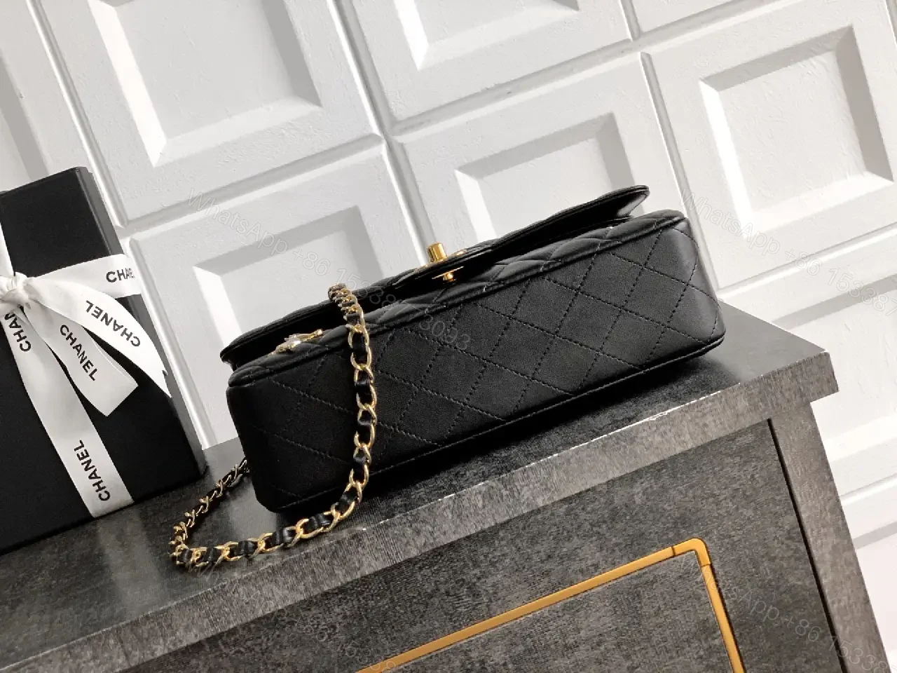 View 9 of Quilted Black Chain Bag: Luxe, Everyday Chic, Compact