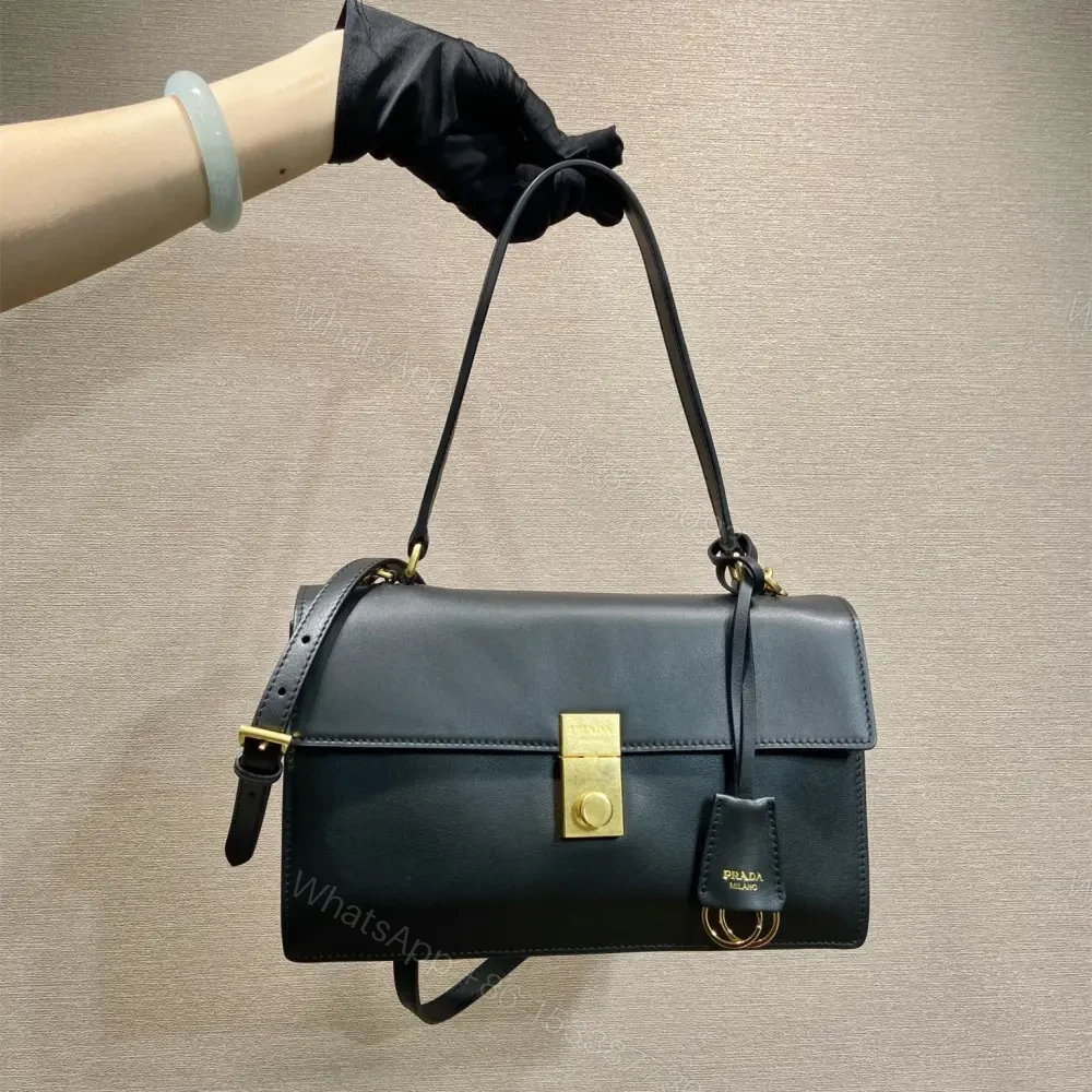 View 10 of 高仿Prada*SoftSound系列1BN023斜挎包黑色中號免檢版