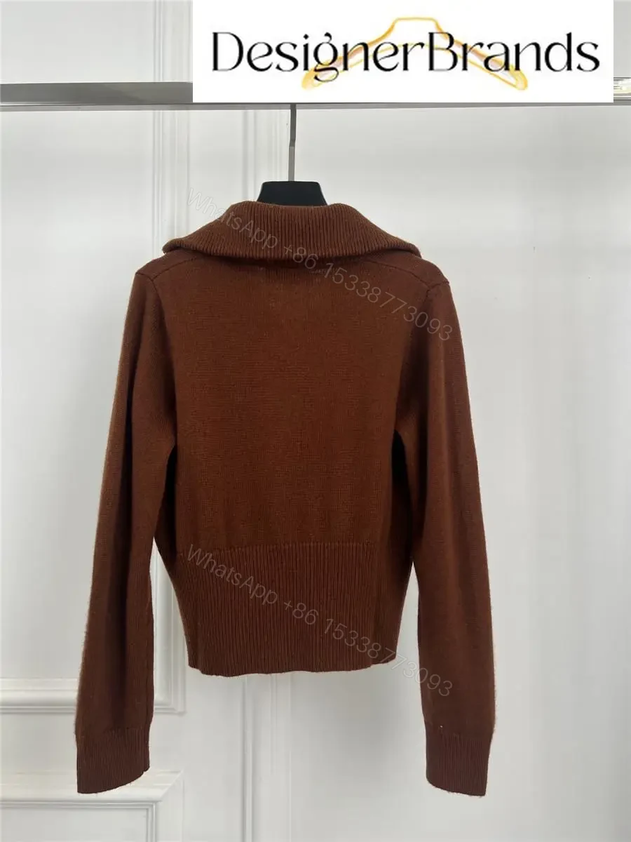 View 9 of Cozy Brown Quarter-Zip Knit: Premium Comfort Top