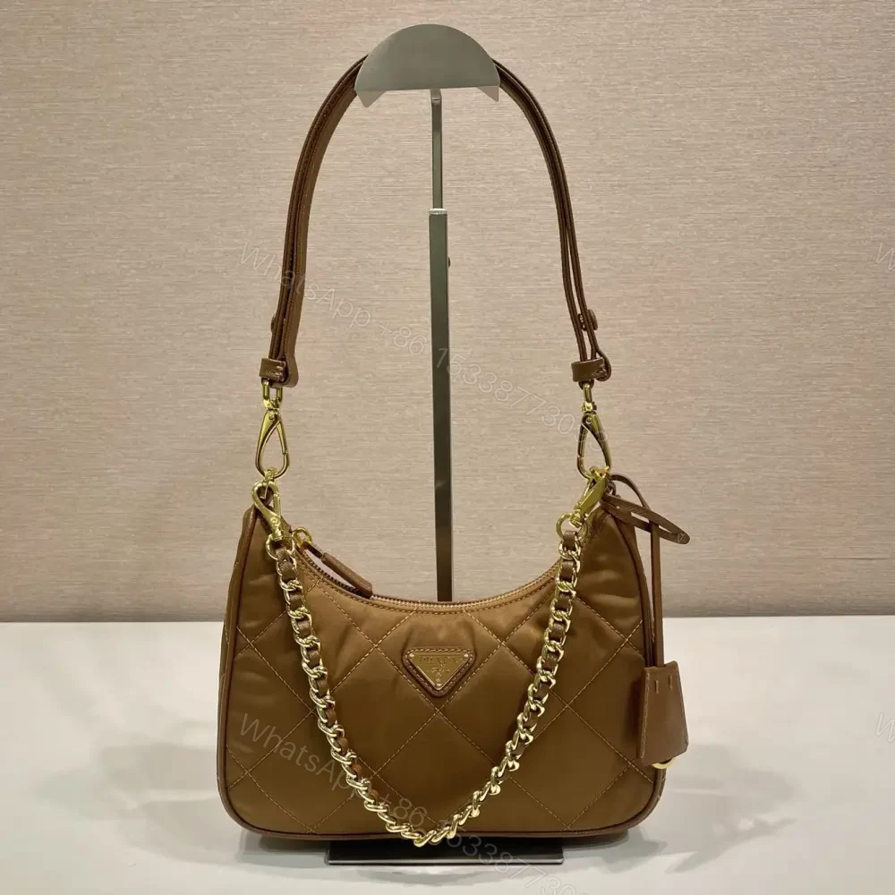 高仿Prada*RE-Nylon系列1BC204單肩包棕色免檢版 — view 1