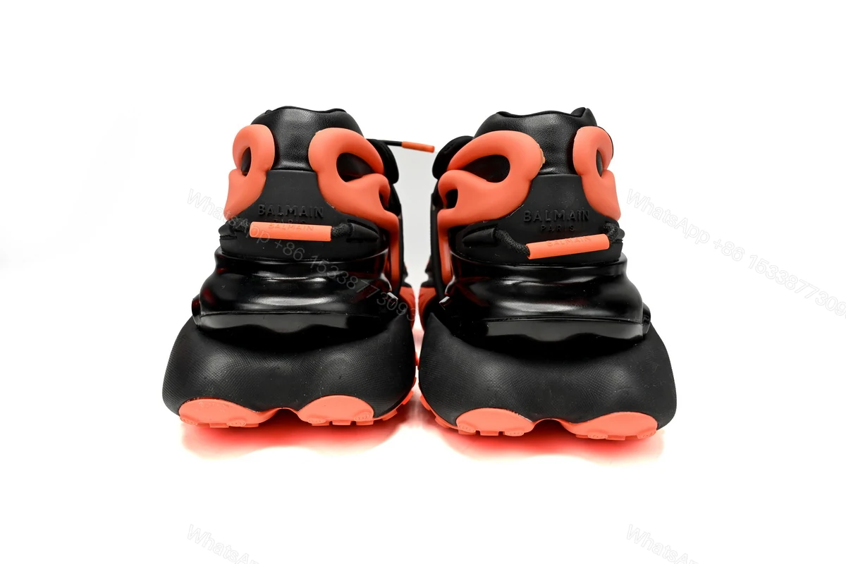 View 4 of BALMAIN Multikolor Buty sportowe Black orange YM1VJ309