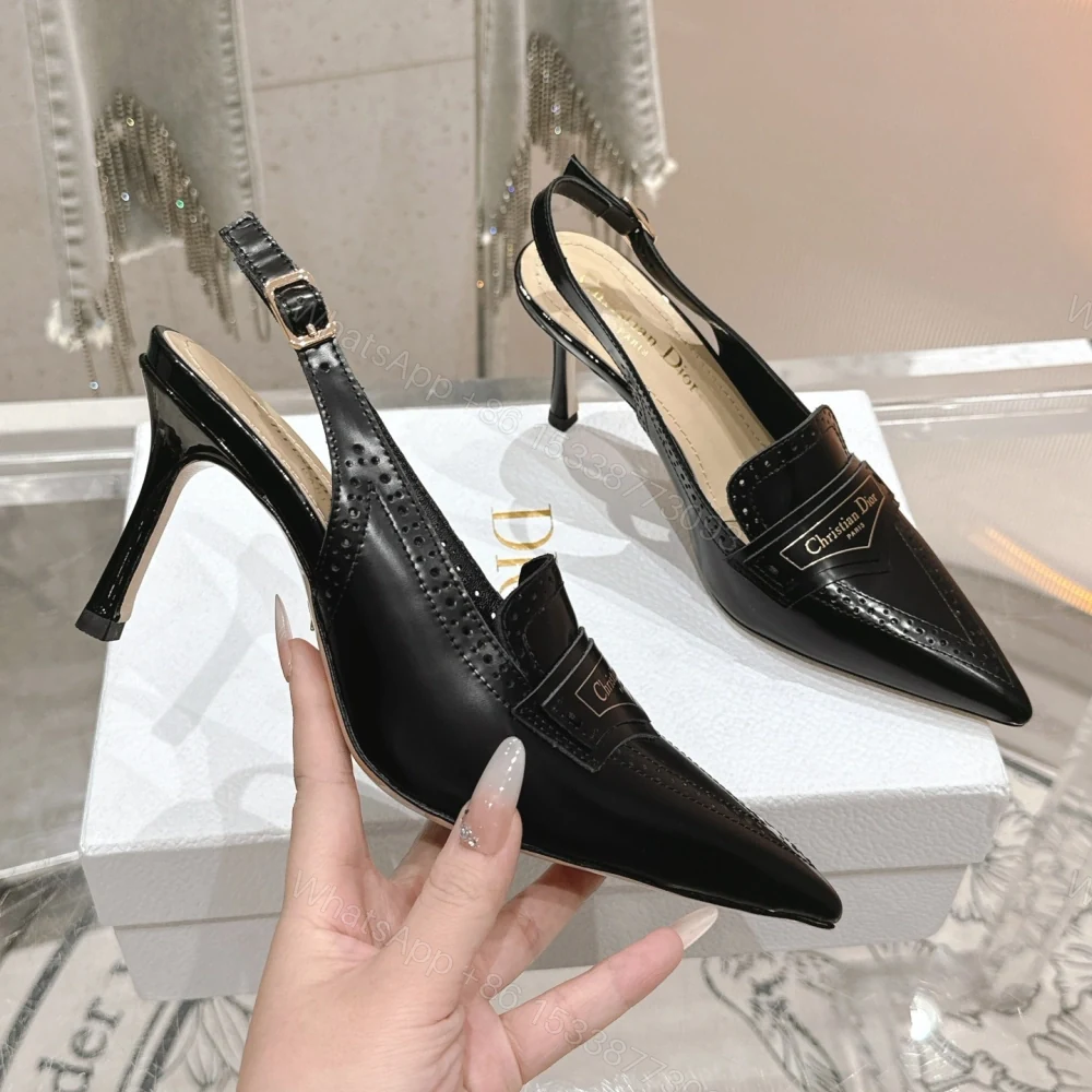 View 4 of 高仿Dior*Boy系列KCV180走秀款尖頭高踭單鞋8CM黑色免檢版